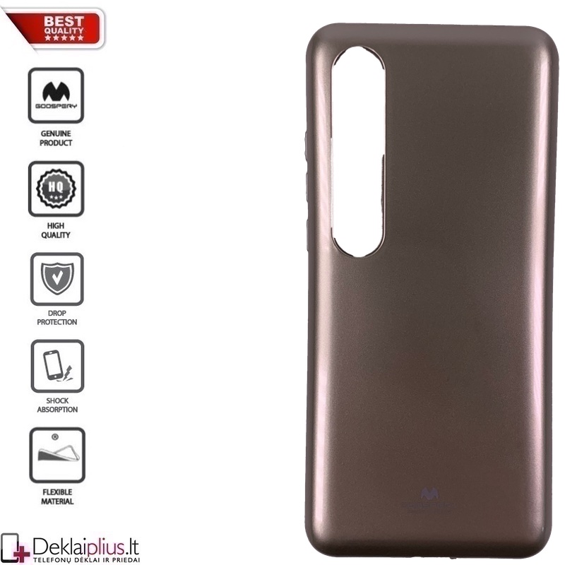 Goospery silikoninis dėklas - auksinės spalvos (MI 10/MI 10 PRO) Goospery silikoninis dėklas - auksinės spalvos (MI 10/MI 10 PRO)